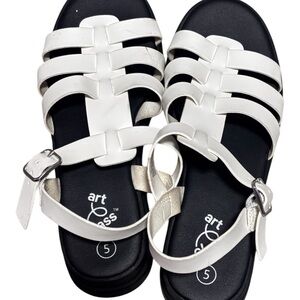 Art Class White Strappy Sandals